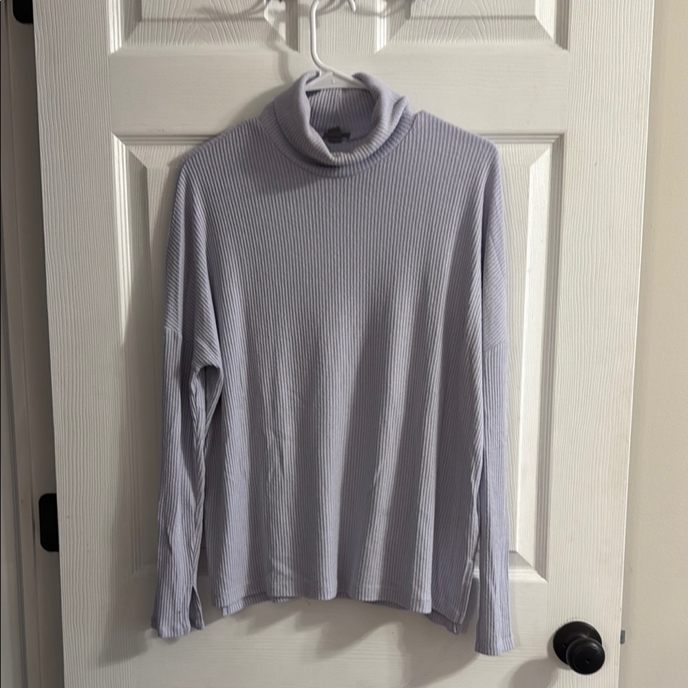 Aerie Light Purple Turtleneck Sweater